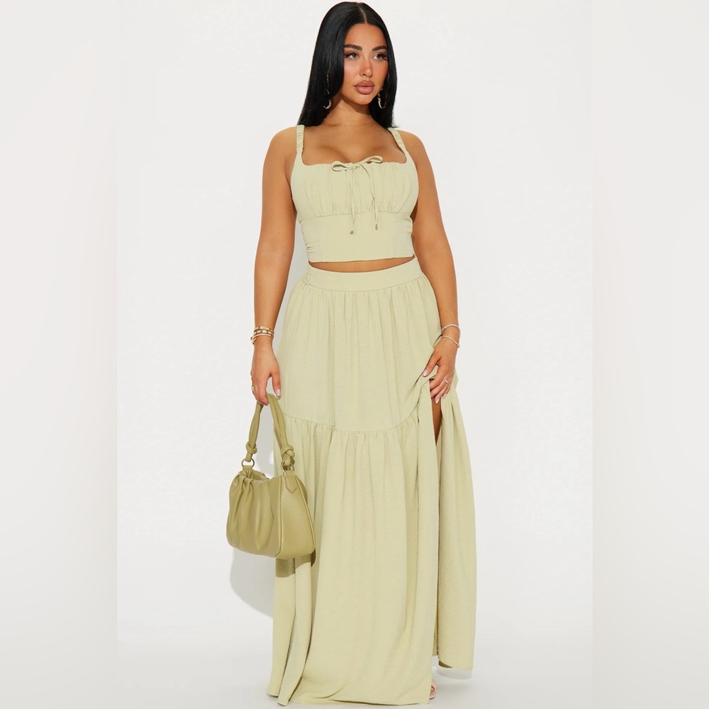 Fashion Nova Sage Green Set